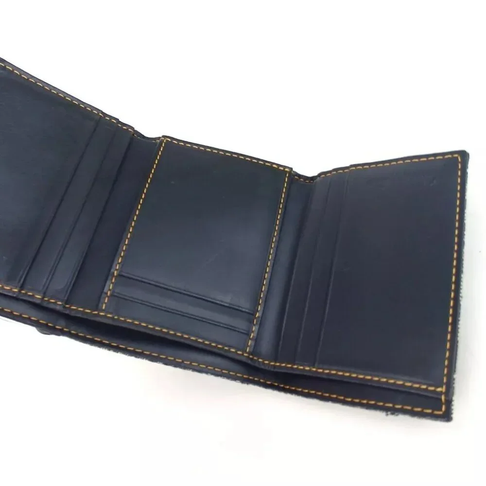 Authentic Christian Dior Trotter wallet leather/canvas [Used]